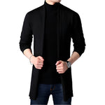 Men's Cardigan Sweater Knitting Coat Front View – Casual and Comfortable
