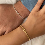 Stainless Steel Chain Necklace Hand Knotted Bracelet
