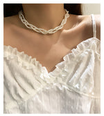Multi-layer Stringed Pearls Necklace