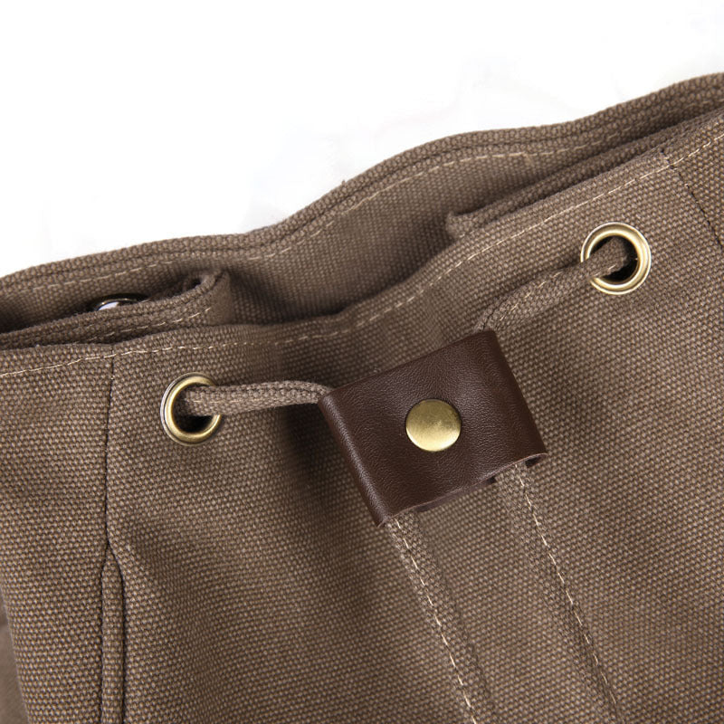 Vintage Canvas School Backpack