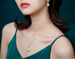 Natural Shell Pearls Pendant Necklace