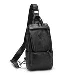 Men's Shoulder Leather Bags Black