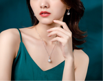 Natural Shell Pearls Pendant Necklace