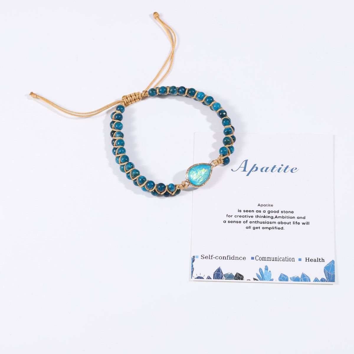 Water Drop Shape Sapphire Couple Bracelet