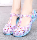 Women’s Printed Jelly Sandals – Summer Beach Shoes: