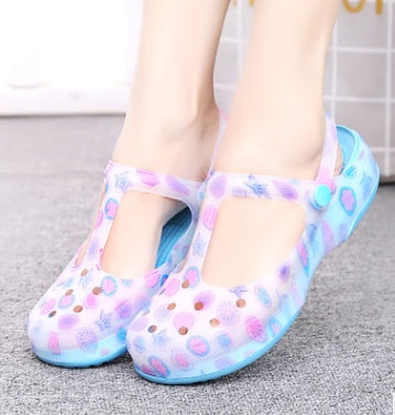 Women’s Printed Jelly Sandals – Summer Beach Shoes: