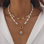 Ethnic Style Stringed Pearls Necklace