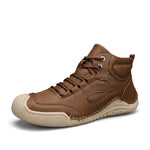 Men's Microfiber Non-Slip Leather Ankle Hiking Boots