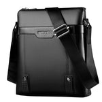 Fashion PU Leather Men Messenger Bags Black