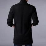Men's Cardigan Sweater Knitting Coat Front View – Casual and Comfortable