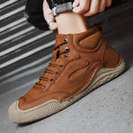 Men's Microfiber Non-Slip Leather Ankle Hiking Boots