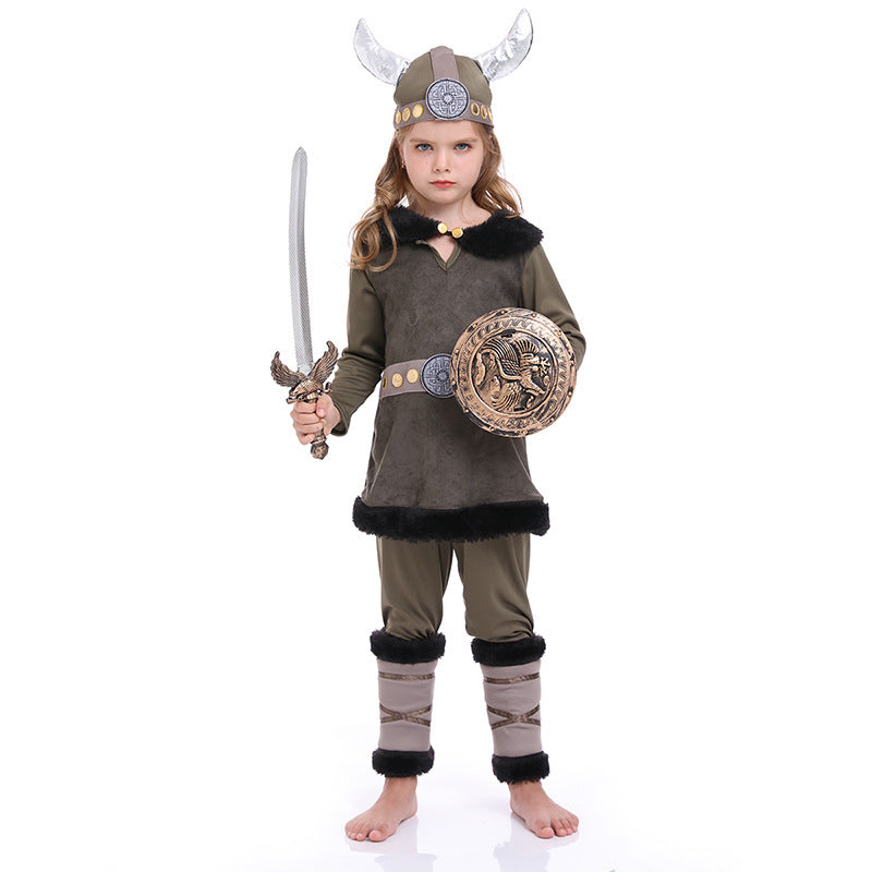 Pirate Bull Warrior Costume Vikings Performance Costume