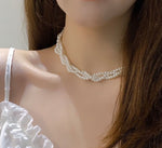 Multi-layer Stringed Pearls Necklace